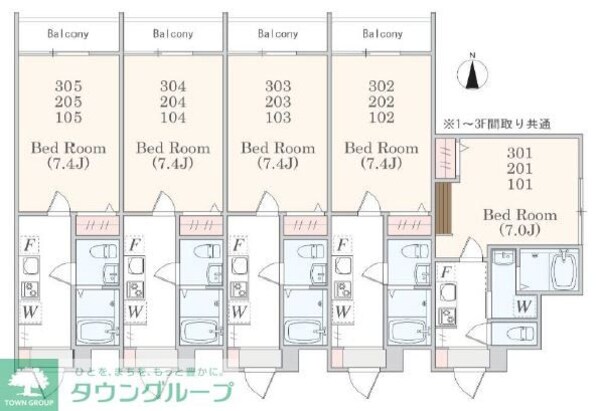 アザーレ・パッシオ藤沢長後の物件間取画像